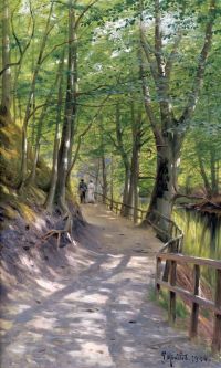 Monsted Peder Walking In The Forest