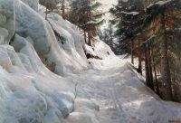 Monsted Peder Winter Landscape 1917 canvas print