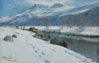 Monsted Peder Wintertag in Sils 1930
