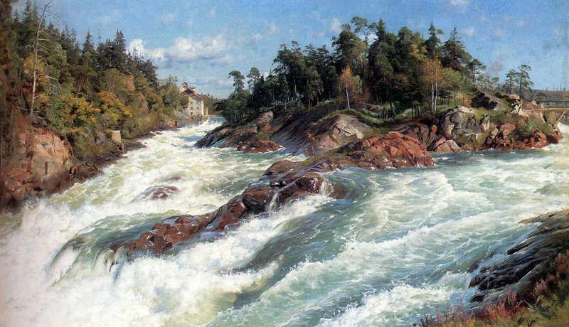 Monsted The Raging Rapids canvas print