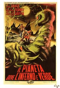 녹색 지옥에서 온 괴물 1957 이탈리아 영화 포스터 캔버스 프린트