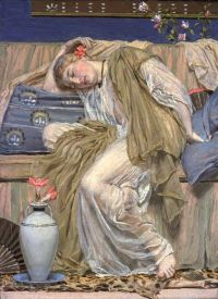 Moore Albert Joseph A Sleeping Girl Ca. 1875 canvas print
