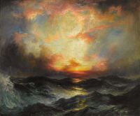 Moran Thomas Sunset At Sea 1907