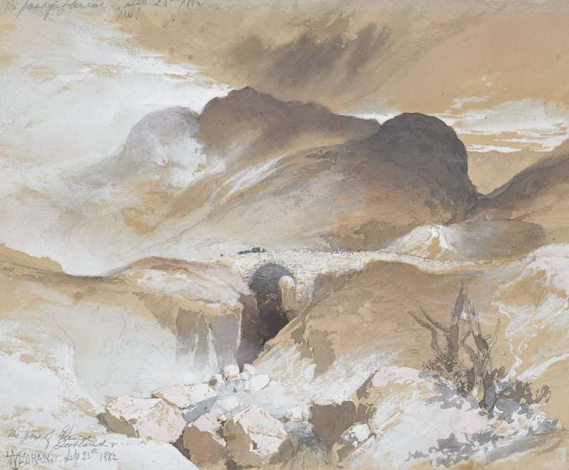 Moran Thomas The Pass Of Glencoe Scotland 1882 canvas print