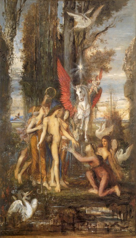 Moreau Hesiod And The Muses canvas print