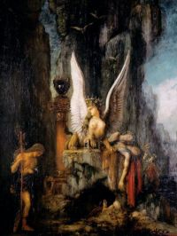 Moreau Oedipus The Wayfarer canvas print