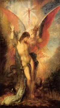 Moreau St Sebastian And The Angel canvas print