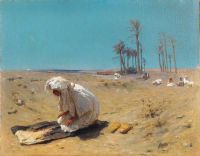 Morelli Domenico Prayer In The Desert 1882
