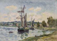 Moret Henry Boote im Hafen ca. 1909