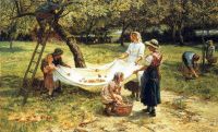Morgan Frederick An Apple Gathering 1880 canvas print
