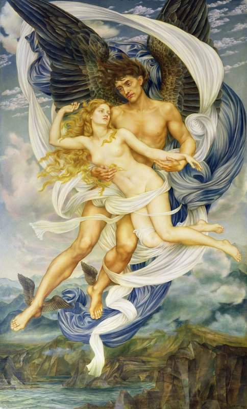 Morgan William De Boreas And Oreithyia 1896 canvas print