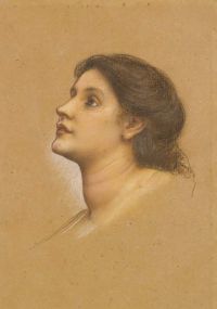 Morgan William De Head Of A Young Girl canvas print