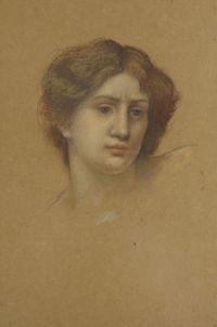 Morgan William De Head Study Of A Woman canvas print