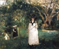 Morisot Berthe Chasing Butterflies Aka The Butterfly Hunt canvas print