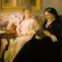 Morisot Berthe La Lecture Reading - De moeder en zus van de kunstenaar