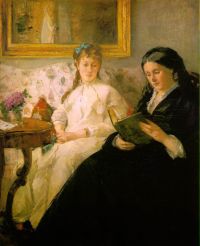 Morisot Berthe La Lecture Reading-예술가의 어머니와 자매