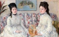 Morisot Berthe The Sisters 1869 canvas print