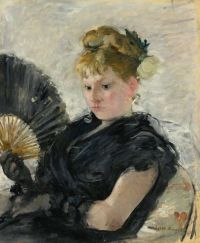 Morisot Berthe Woman With A Fan canvas print