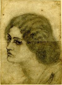 Morris William Porträt von Jane Morris 1857