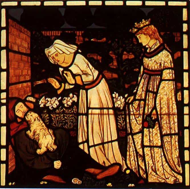 Morris William The Recognition Of Tristram By La Belle Isoude canvas print