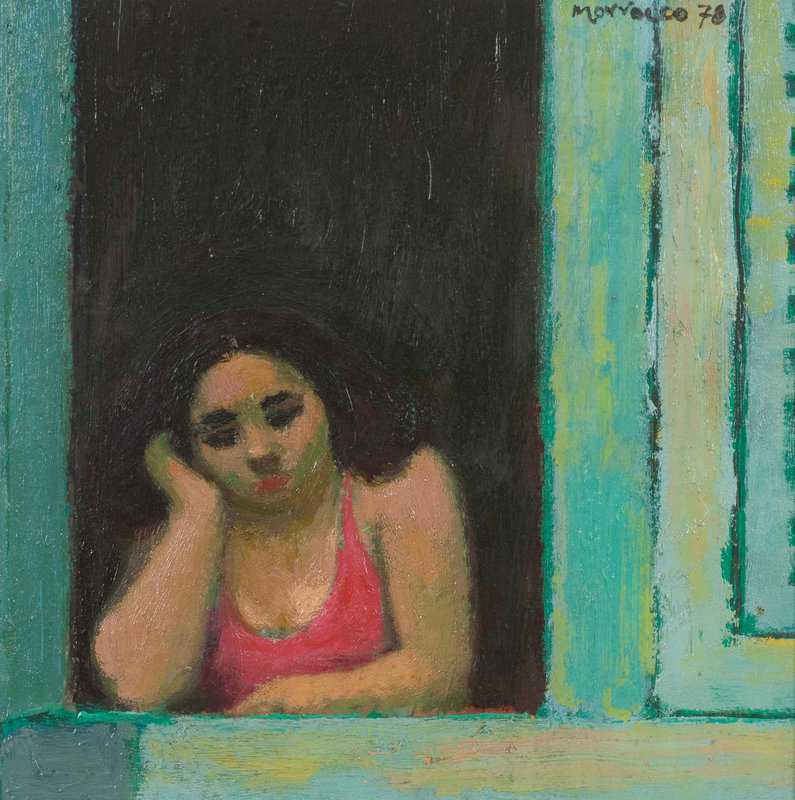 Morrocco Alberto Woman At Window 1978 canvas print