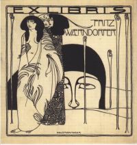 Moser Koloman Exlibris Fritz Waerndorfer ca. 1903