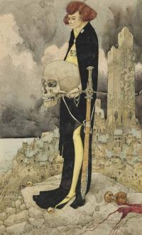 Mossa Gustav Adolf Hamlet und der Schädel