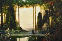 Mostyn Dorothy An Enchanted Garden 1923 canvas print