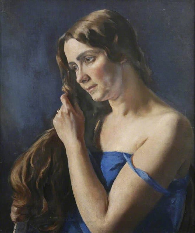 Mostyn Dorothy Woman With Long Hair canvas print