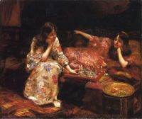 Mowbray Henry Siddons Repose A Game Of Chess Leinwanddruck