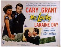 Stampa su tela del poster del film Mr Lucky 1943