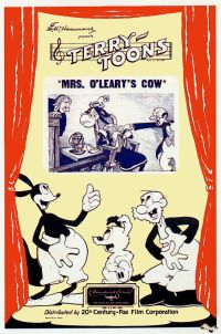 Impresión de la lona del cartel de la película de la vaca de la señora Olearys 1938