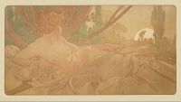 Mucha Alphonse Dawn 1899 canvas print