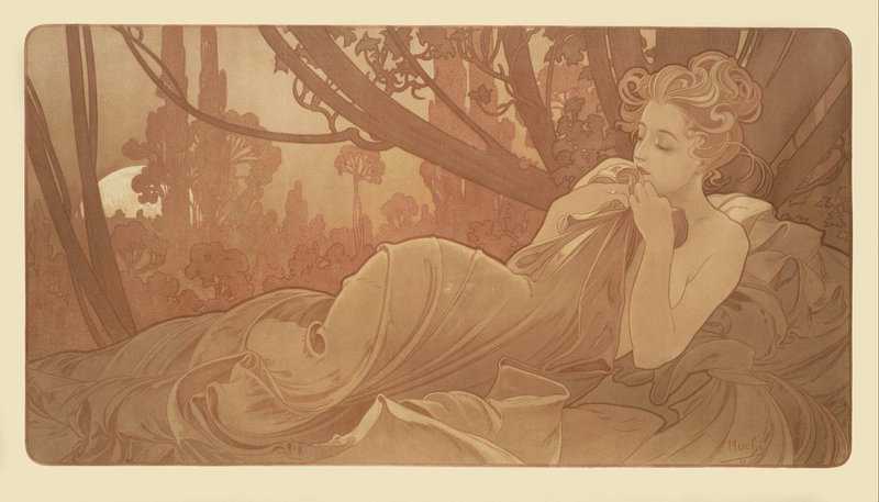 Mucha Alphonse Dusk 1899 canvas print
