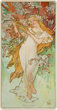 Mucha Alphonse Four Seasons 1896 1