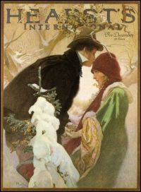 Mucha Alphonse Heart S Magazine Cover 1921 طباعة قماشية