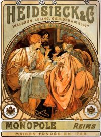 موتشا ألفونس هايدسيك وشركاه 1901 مطبوعة على القماش