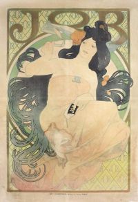 Mucha Alphonse Job A Lithographic Poster 1898 canvas print