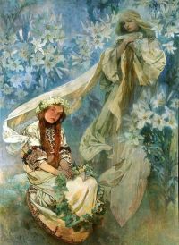 Mucha Alphonse Madonna Of The Lilies 1905