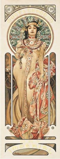 موتشا ألفونس مويت شاندون. قماش مطبوع 1899 دراي إمبريال