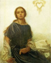 Mucha Alphonse Portrait Of Jaroslava Ca. 1930 canvas print