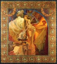 طباعة قماش موتشا ألفونس كو فاديس أو بترونيوس ويونيس 1902
