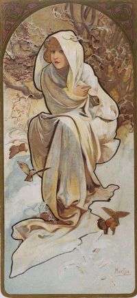 Mucha Alphonse The Four Seasons Or Les Saisons 1896 canvas print