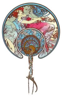 Mucha Alphonse The Passing Wind Takes Youth Away 1899 canvas print