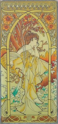 Mucha Alphonse Time Of The Day   Evening Reverie 1899 canvas print