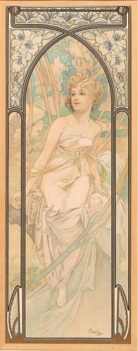 Mucha Alphonse Times Of The Day 1899 2