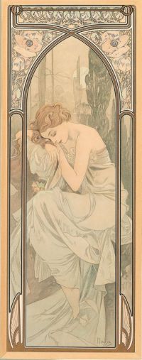 Mucha Alphonse Times Of The Day 1899 3 canvas print