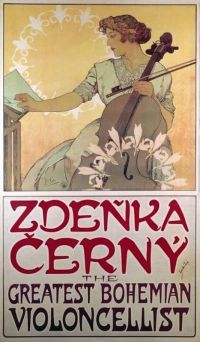 Mucha Alphonse Zde Ka Ern The Greatest Bohemian Violoncellist 1913 canvas print