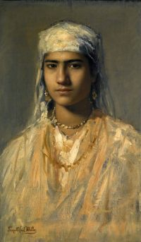 مولر ليوبولد كارل صورة فتاة مصرية مطبوعة على القماش