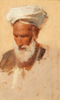 Muller Leopold Carl Bust Portrait Of An Arab. A Study From Nature canvas print